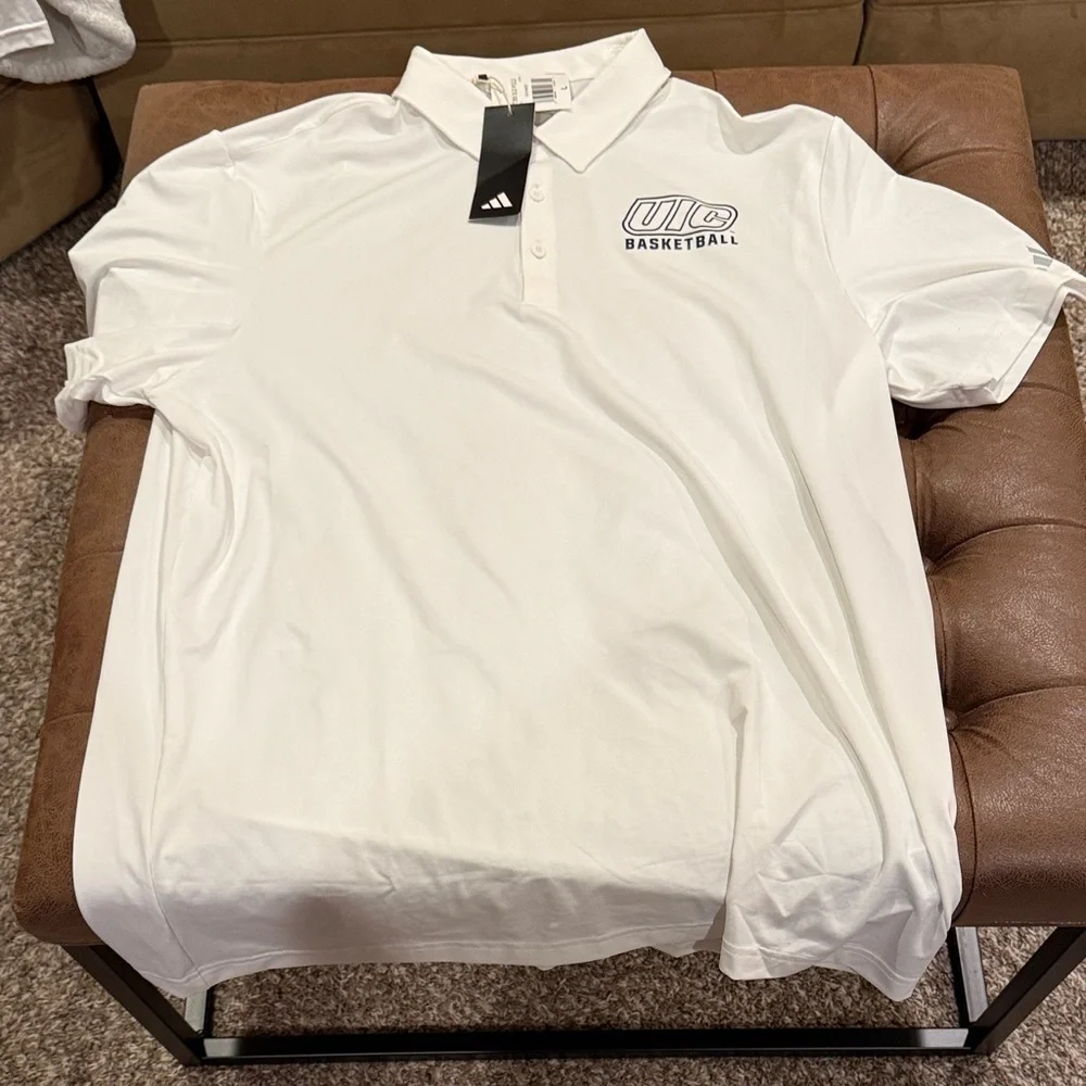 UIC Adidas Polo Shirt Size Large (45)